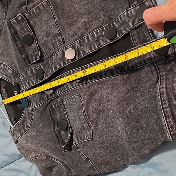 KUT BRAND- Size Small Women Black Denim Jacket - Picture 14 of 15